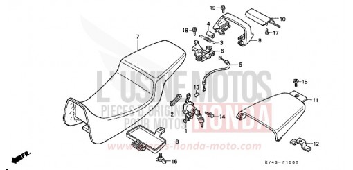 SIEGE NSR125RN de 1992